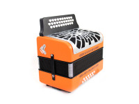 Hohner El Rey Del Vallenato ADG (Lá-Ré-Sol) Laranja/Cromado Hohner El Rey Del Vallenato ADG (Lá-Ré-Sol) Laranja/Cromado